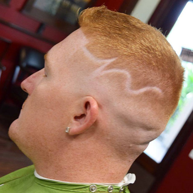 Mawley's creative hair design and patterns